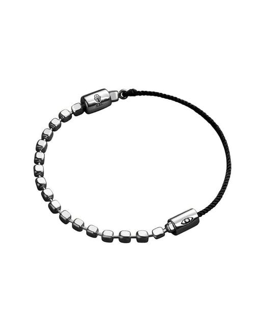 Karma and Luck Metallic Ball Chain Clasp Bracelet
