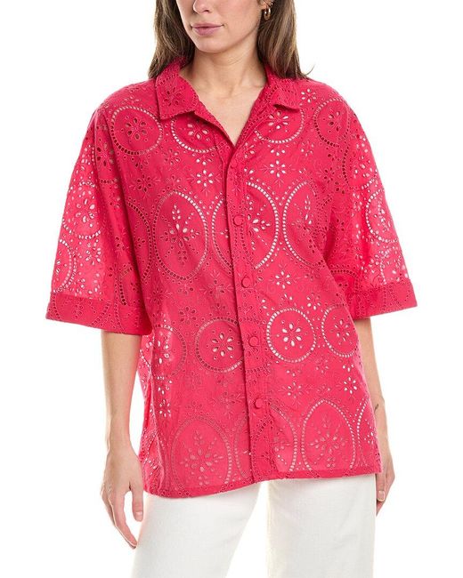 Charo Ruiz Red Isma Blouse