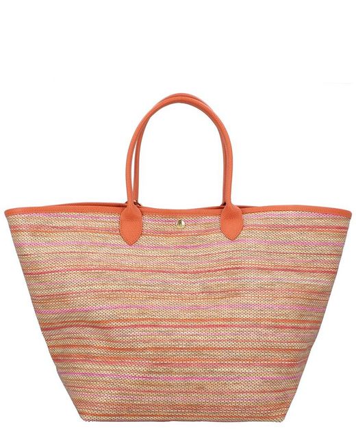 Longchamp Brown Le Pliage Collection Large Basket Tote