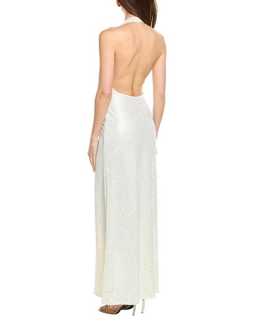 WeWoreWhat White Halter Maxi Dress