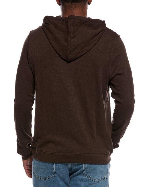 Onia Brown Heavyweight Slub Hoodie for men