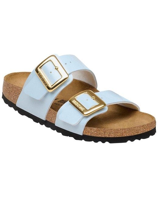 Birkenstock White Sydney Luxe Buckle Birko-Flor Sandal