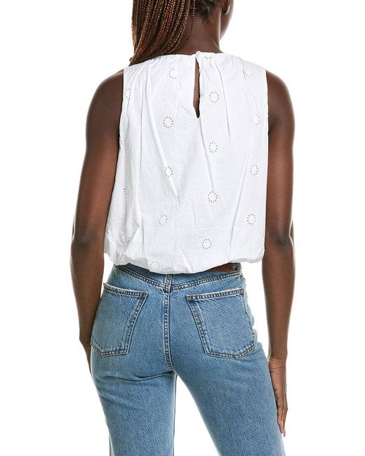 Michael Stars Blue Hazel Bubble Top