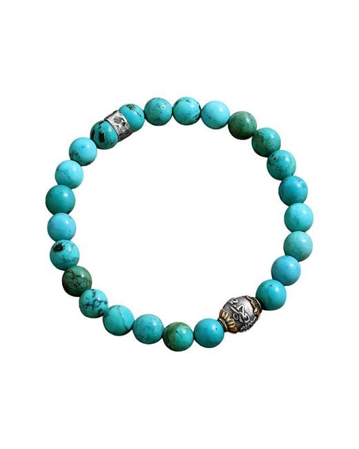 Karma and Luck Blue Stretch Bracelet