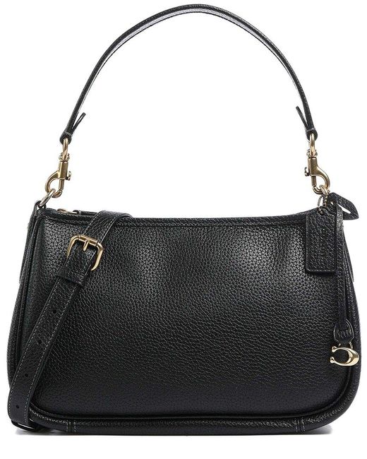 COACH Cary Soft Pebble Leather Crossbody in Black Lyst UK