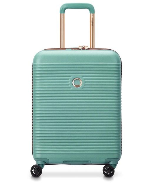 Delsey Green Freestyle Carry-On Expandable Spinner Upright