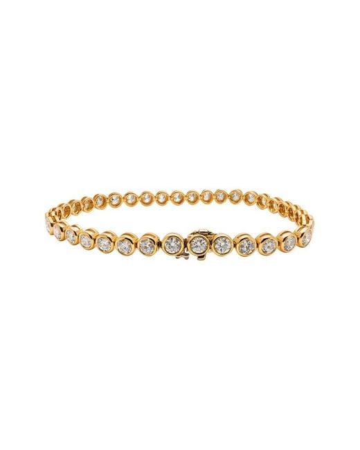 Prince Diamond & Jewelry White 18K 5.70 Ct. Tw. Diamond Bezel Tennis Bracelet