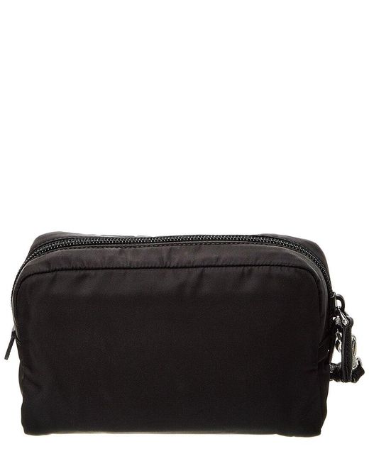 Prada Black Logo Nylon Pouch