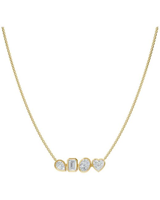 Lab Grown Diamonds Metallic 14K 5.00 Ct. Tw. Lab-Grown Diamond Necklace