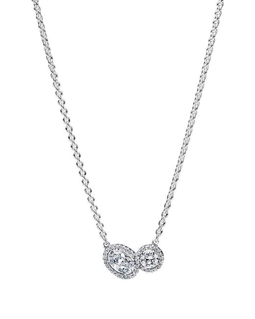 Pandora Metallic Timeless Cz Necklace