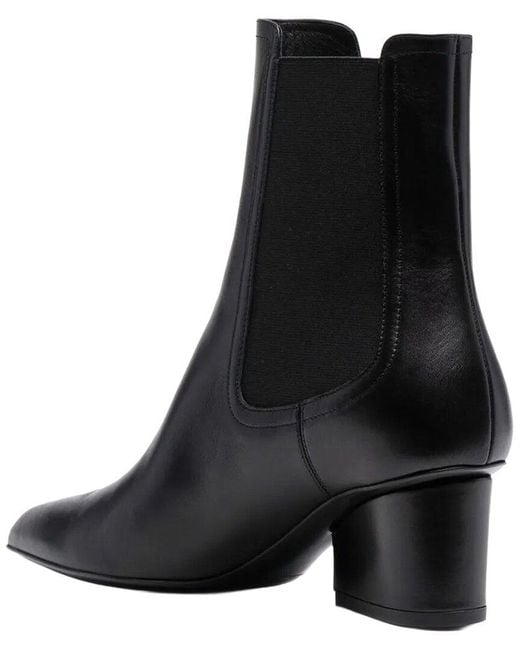 Ferragamo Black Velta Leather Bootie