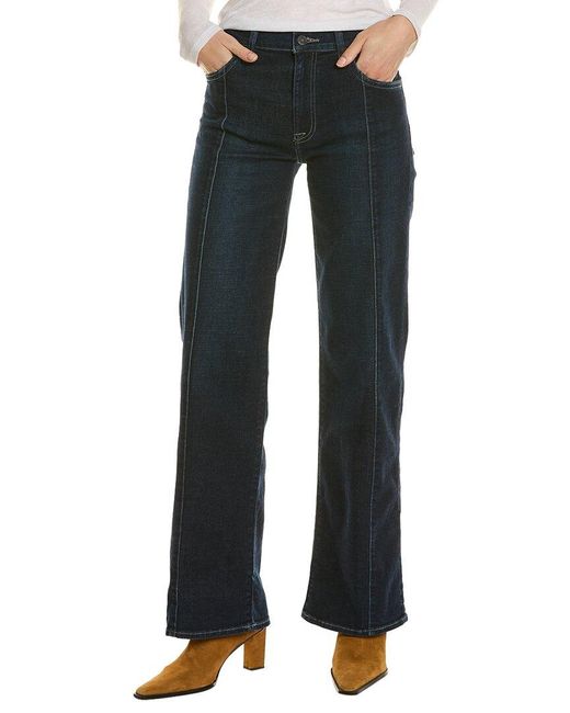Hudson Jeans Rosalie Feather High-rise Wide Leg Jean in Blue | Lyst