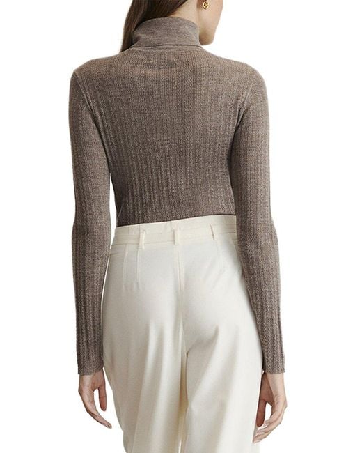 Tanya Taylor Gray Kayden Wool Top