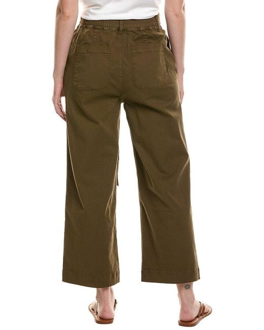 Michael Stars Green Kenya High-Rise Wide Leg Pant