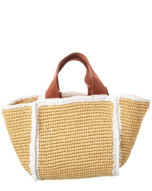 Marni Metallic Macrame Sillo Small Shopper Tote
