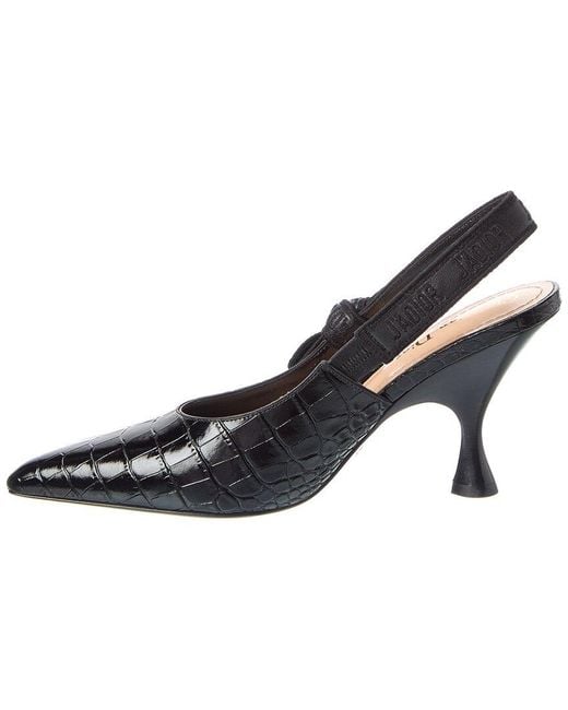Dior Black J'A Leather Slingback Pump
