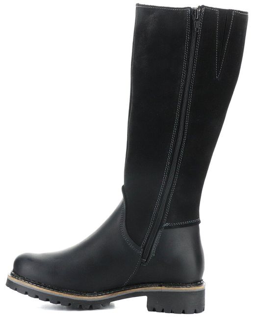 Bos. & Co. Black Hudson Waterproof Leather & Waterproof Suede Boot