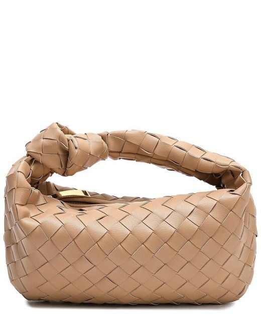 Tiffany & Fred Paris Brown Woven Leather Pouch