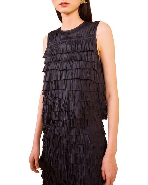 Ulla Johnson Purple Quinn Layered Top