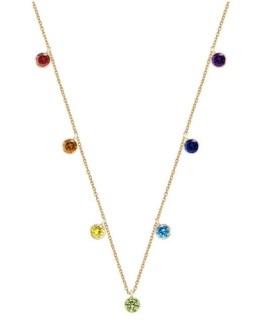 Gabi Rielle Metallic 14K Over Cz Chakra Necklace