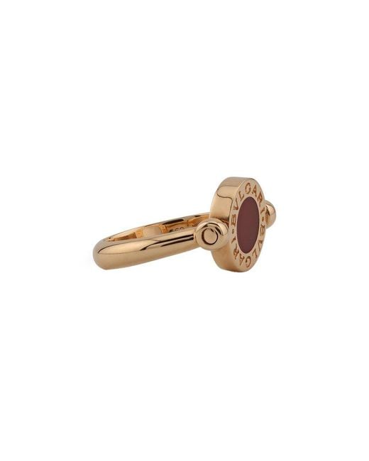 BVLGARI White 18K Rose 1.00 Ct. Tw. Tourmaline Ring