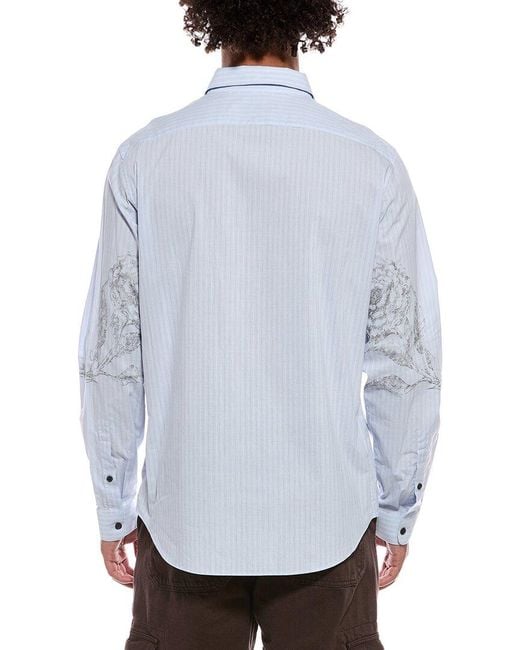 Valentino Blue Camicia Shirt for men