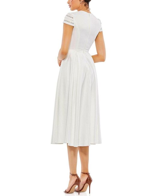 Mac Duggal White A-line Gown