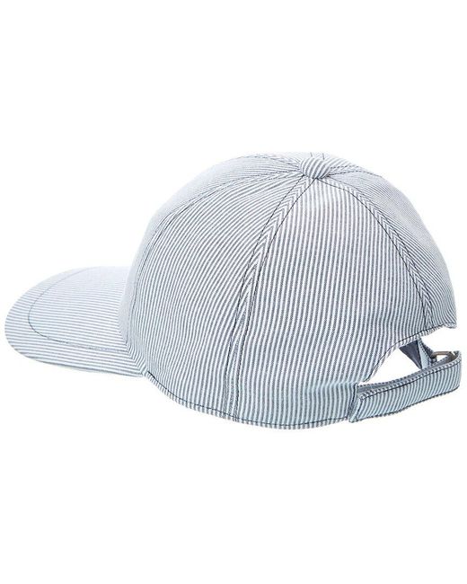 Bruno Magli Blue Stripe Baseball Cap