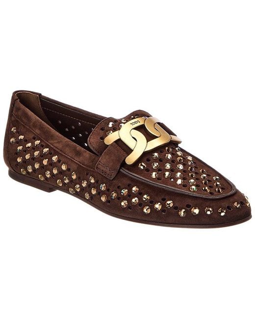 Tod's Brown Suede Loafer