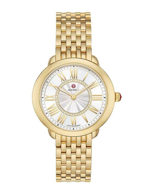 Michele Metallic Serein Mid Watch
