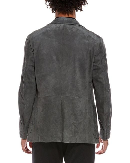 Isaia Black Blazer for men