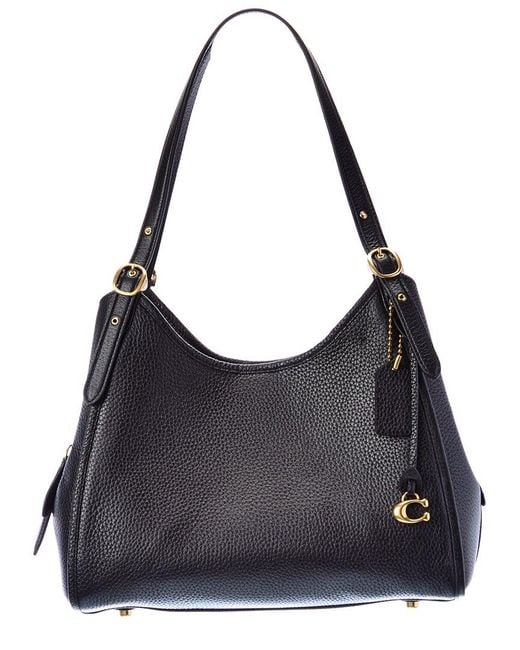 COACH Lori Leather Shoulder Bag in Black Lyst