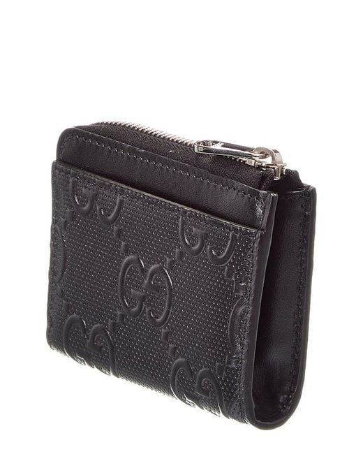 Gucci Black Jumbo Gg Leather Wallet for men