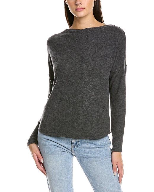 Michael Stars Synthetic Allie Top in Grey (Gray) | Lyst