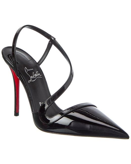 christian-louboutin-rosa-z-100-patent-slingback-pump-in-black-lyst-uk