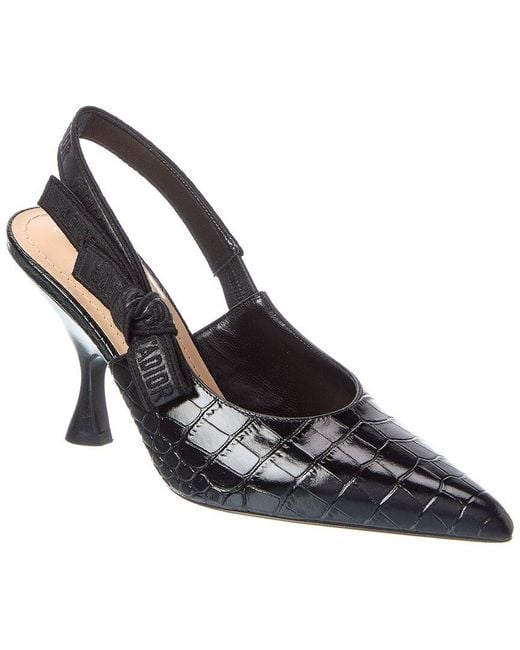 Dior Black J'A Leather Slingback Pump