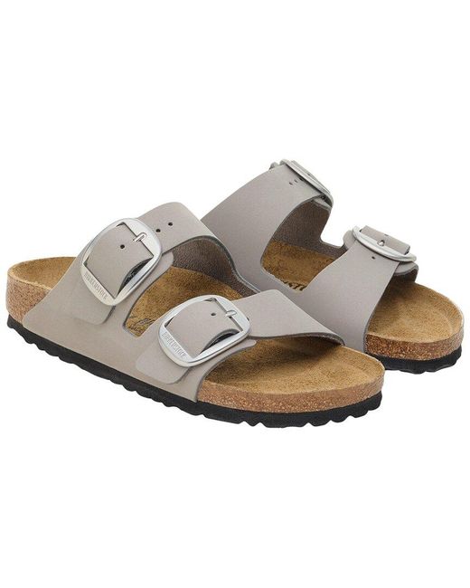 Birkenstock White Arizona Big Buckle Leather Sandal