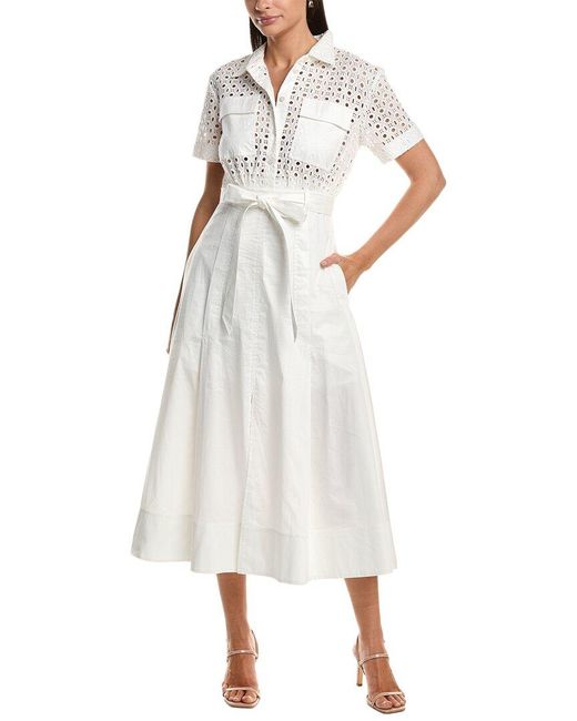 Tanya Taylor White Camille Dress