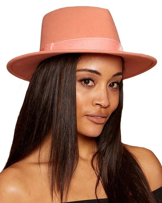 Eugenia Kim Orange Blaine Wool Hat