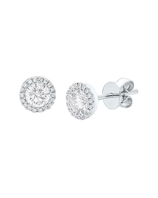 Diana M Metallic Fine Jewelry 14k 0.90 Ct. Tw. Diamond Studs