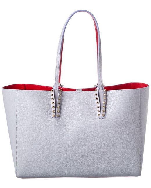 Christian Louboutin White Cabata Small Leather Tote