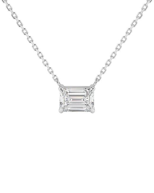 Lab Grown Diamonds Metallic 14K 4.00 Ct. Tw. Lab-Grown Diamond Necklace