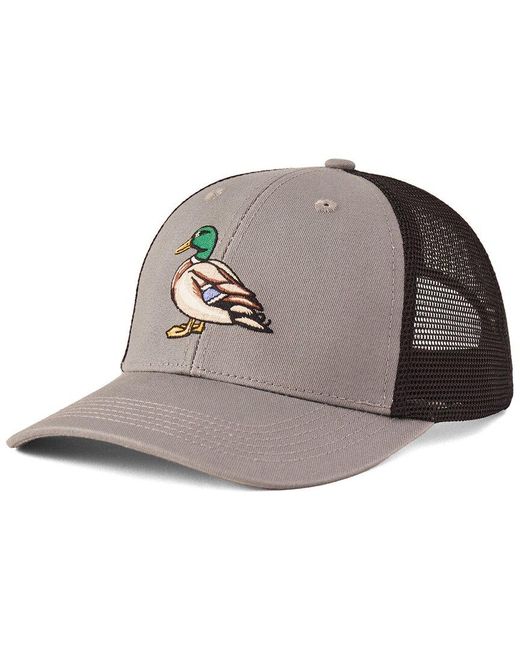 Life Is Good. Gray Trucker Hat