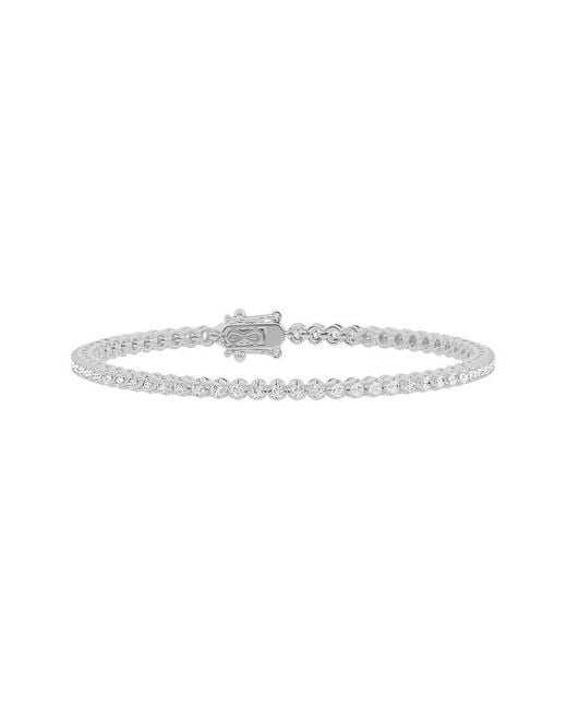 Lab Grown Diamonds White 14K 1.50 Ct. Tw. Lab-Grown Diamond Tennis Bracelet