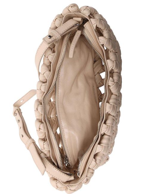Walter Baker Metallic Ash Leather Clutch