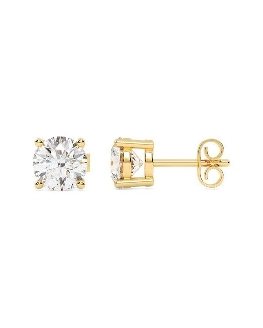 Lab Grown Diamonds Metallic 14K 5.00 Ct. Tw. Lab-Grown Diamond Earrings