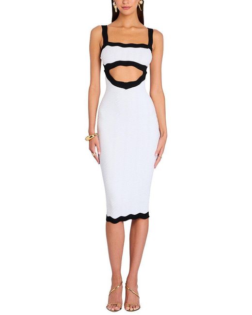retroféte White Wynra Knit Dress