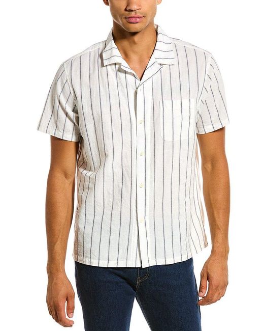 Alex Mill Linen-blend Camp Shirt in White for Men - Save 2% | Lyst UK