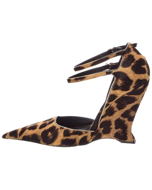 Ferragamo Brown Vidya X5 100 Leather Pump