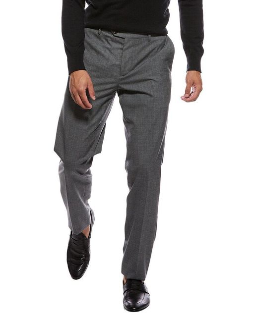 Brunello Cucinelli Black Wool Trouser for men